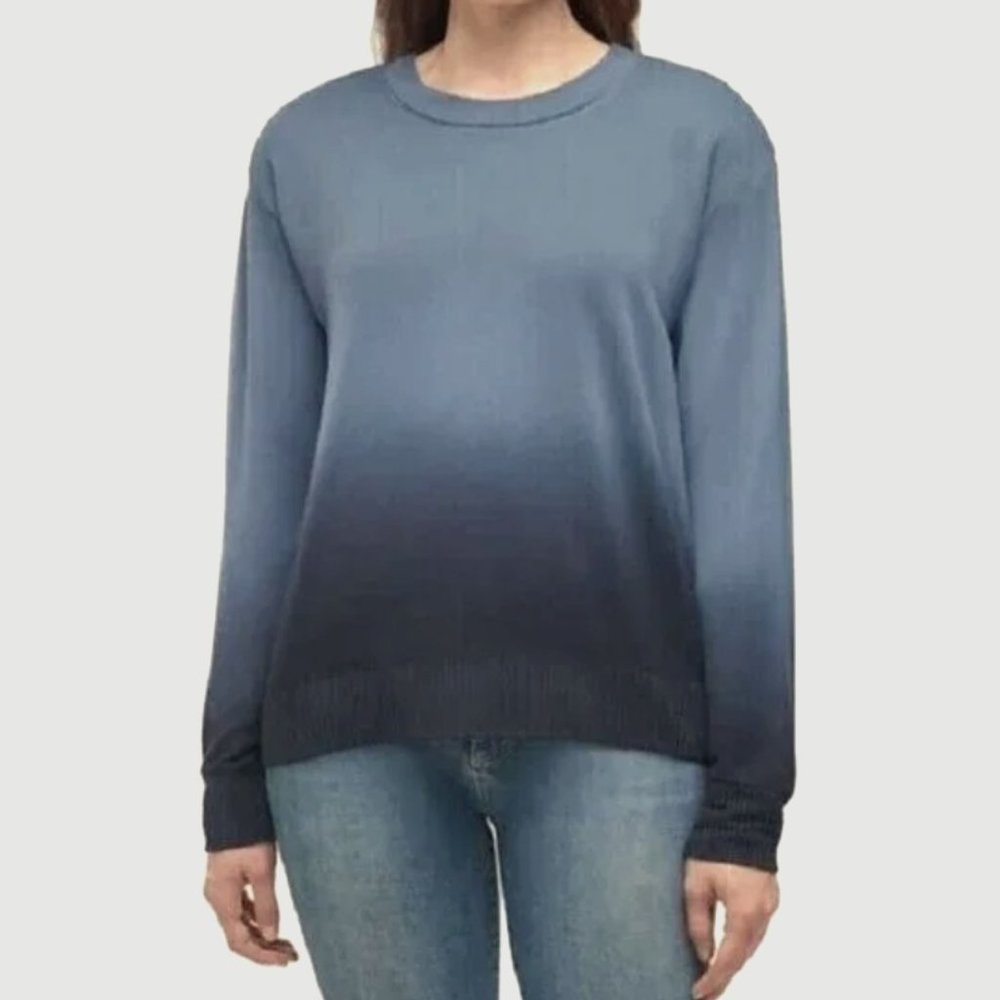 Splendid Super Soft Jersey Ombre Crewneck Pullover Top,  XL